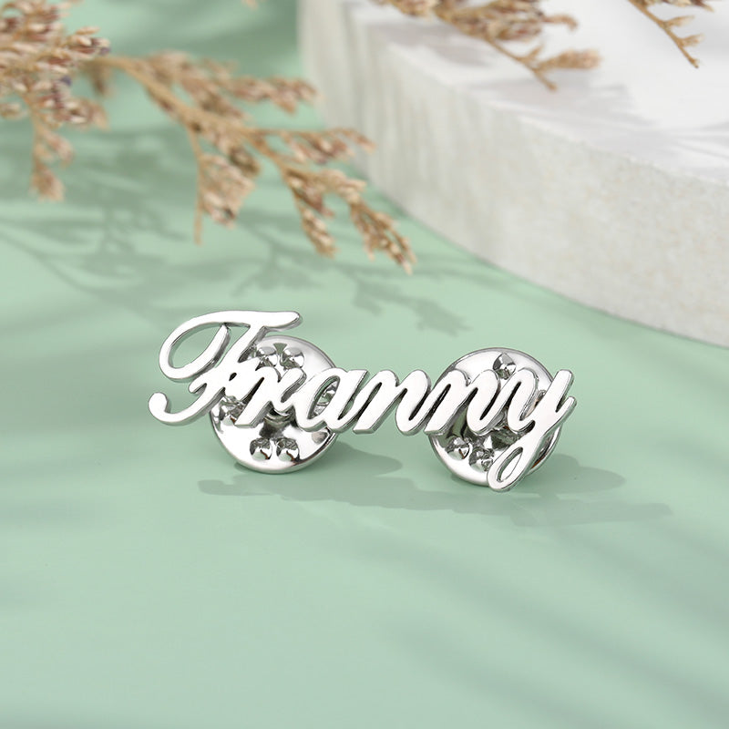 “Be You” Personalized Name Brooch