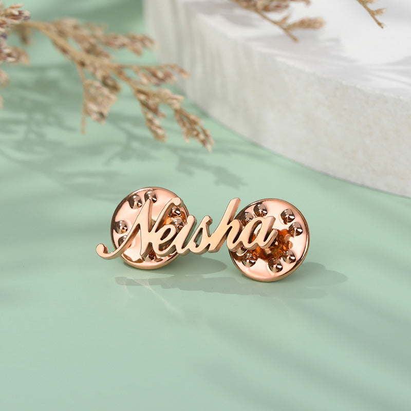 “Be You” Personalized Name Brooch