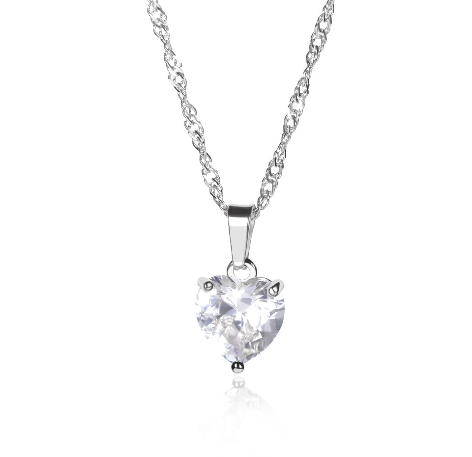 Heart Zircon Necklaces