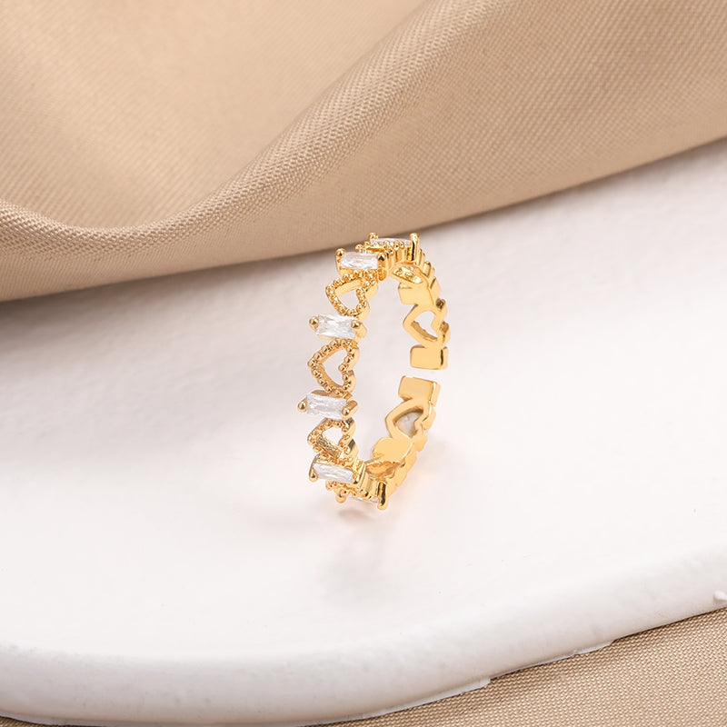 Heart Zircon Ring