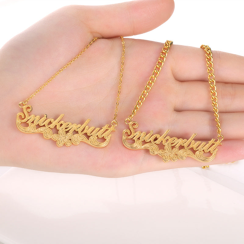 “Be You” Personalized 3D Name Necklace