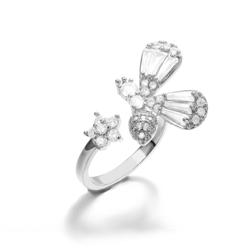 Bee Crystal Ring-1