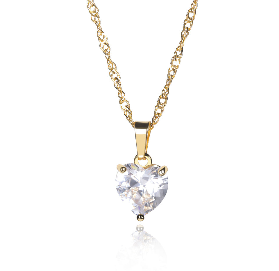 Heart Zircon Necklaces