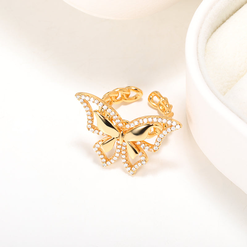 Butterfly Crystal Ring-1