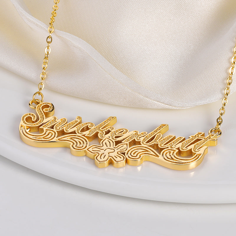 “Be You” Personalized 3D Name Necklace