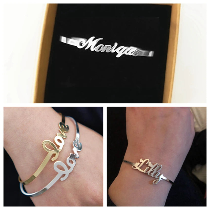 “Be You” Personalized  Name Bangle