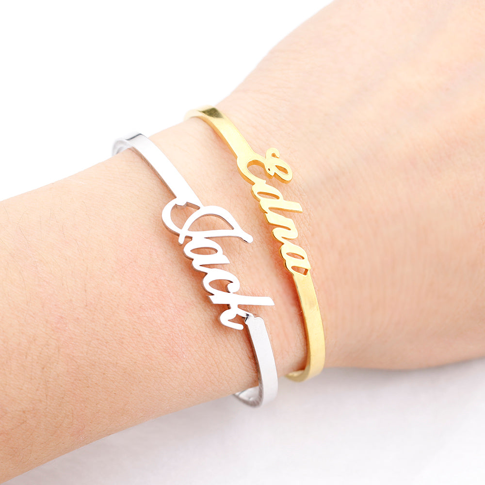 “Be You” Personalized  Name Bangle