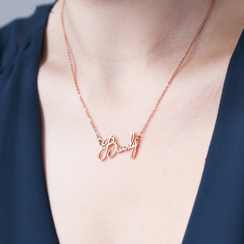 “Be You” Personalized  Cursive Font Jewelry