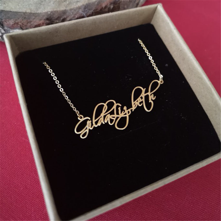 “Be You” Personalized  Cursive Font Jewelry