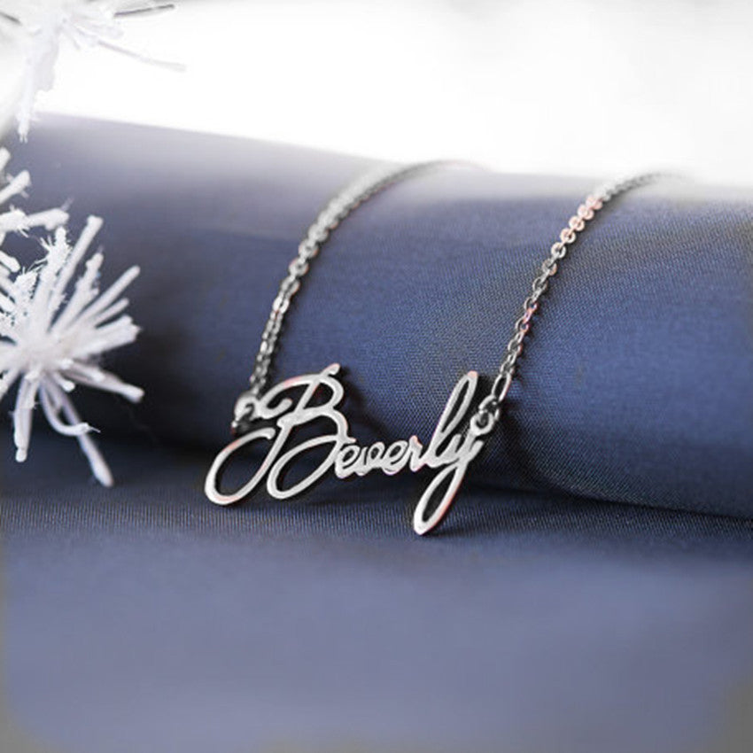 “Be You” Personalized  Cursive Font Jewelry