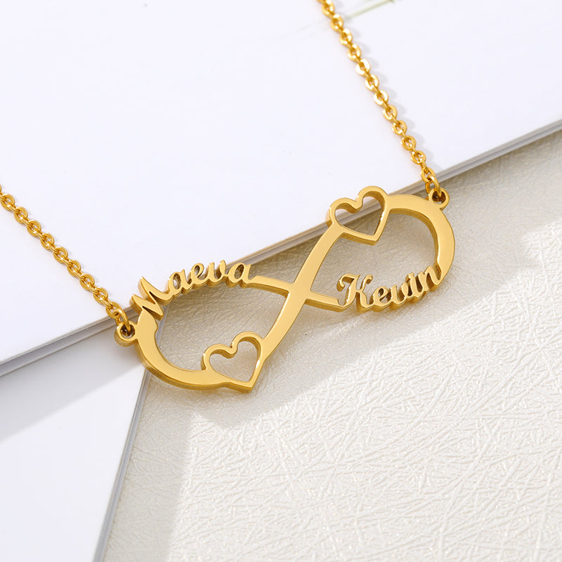 “Be You” Personalized Name Infinity Necklace