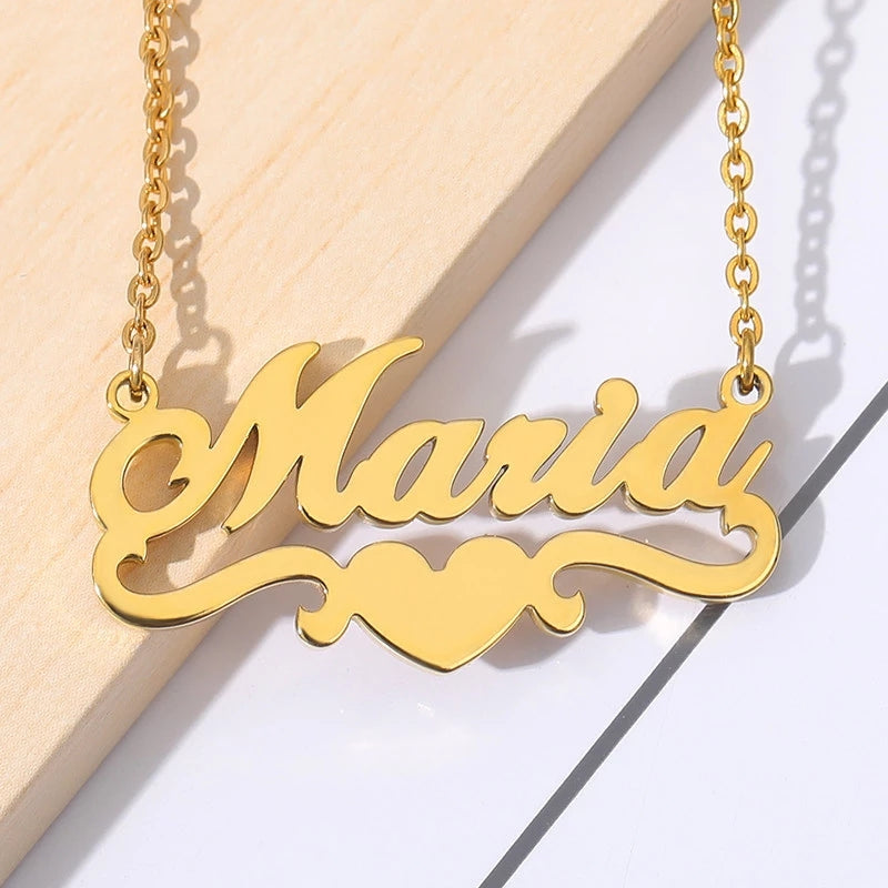 “Be You” Personalized  Ribbon Nameplate Necklace