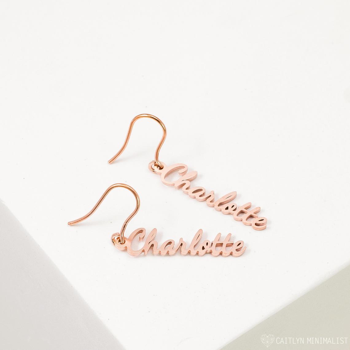 Personalized Name Earrings